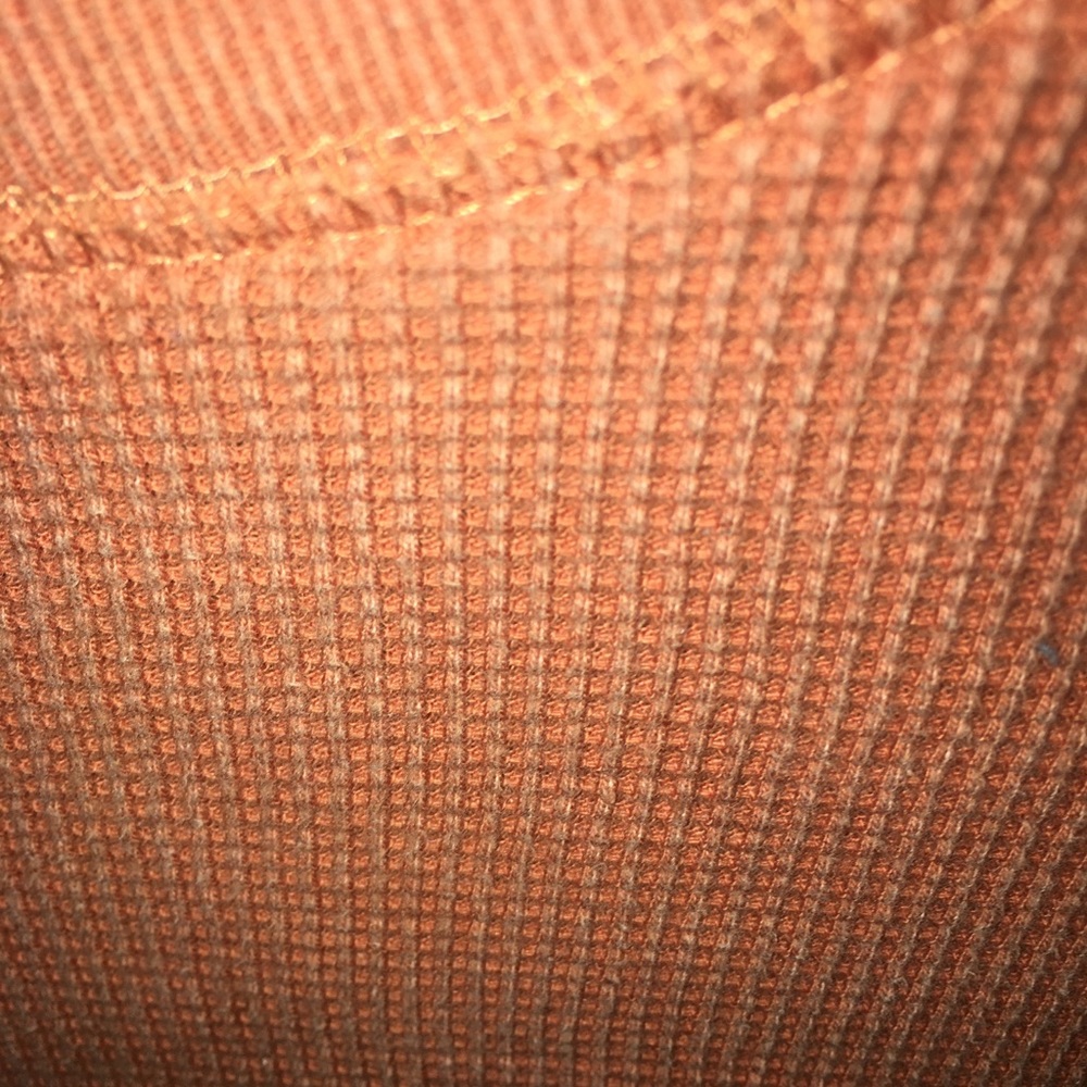 orange waffle top - Picture 2 of 4